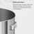 EKO Urban 24 Gallon Round Stainless Steel Open Top Waste Bin, Tall Commercial Trash Can for Indoor/Outdoor, Extra Large Metal Garbage Bin for Office, Restaurant, Restroom, 90L