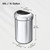 EKO Urban 16 Gallon Semi-Round Open Top Waste Bin, Stainless Steel Half Round Commercial Trash Can for Indoor and Outdoor, Extra Large Metal Garbage Bin for Home, Office, Restaurant, Restroom, 60L