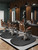 4’x5’ Salon Floor Mat for Anti Fatigue Barber Chair Mat for Circle Chair Base Hair Stylist Beauty Floor Mats Thick Half Round Office Comfort Floor Mat for Salon & Barber (Oval)