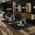 mefeir 4’x 5’x 5/8'' Thick Salon Mat for Hair Stylist, Barber Floor Mats with Round Base, Salon Chair Mat Comfort Standing, Barbershop Beauty Spa Equipment