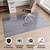 FlyEcho Glass Chair Mat 36" x 55" Heavy Duty Tempered Glass Office Chair Mat, Glass Floor Mat with Round Corner and Polished Edge for Smooth Glide, Office Chair Mat for Carpet, Hardwood Floor, Grey