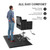 OmySalon 3/4'' Thick Anti Fatigue Mat for Hairstylist Standing, 3'x5' Barber Floor Matt Under Salon Chair, Salon Mat for Hair Stylist Square Base, Hair Cutting Hairdressing Beauty Spa Equipment