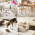HOMEK Office Chair Mat for Carpet, 46" x 72" Transparent Desk Chair Mat for Low Pile Carpeted Floor, Easy Glide Carpet Floor Protector Mat for Home and Office