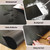 Black Chair Mat for Hardwood Floor, 58 x 84 Inch Plastic Floor Protector, 5'×7' Area Rug for Dining Room, Large Office Chair Mat, Heavy Duty Wood Tile Floor Mats for Home Laundry Bedroom