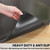 Black Chair Mat for Hardwood Floor, 58 x 84 Inch Plastic Floor Protector, 5'×7' Area Rug for Dining Room, Large Office Chair Mat, Heavy Duty Wood Tile Floor Mats for Home Laundry Bedroom