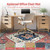 Anidaroel 8x10 Computer Chair Mat, Floor Mat for Office Chair, Under Desk Mat for Rolling Chair on Hardwood, Heavy Duty Office Chair Mat for Rolling Chairs, Anti-Slip Floor Protector Rug, Rust