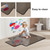 MESAILUP Beveled Edge Office Chair Mat for Carpet or Hardwood Floor, Crystal Grey 36" x 48" Desk Computer Chair Mat with Lip for a Smooth Glide and Easy Roll On/Off, Hard Heavy Duty and Non-Slip Pad