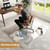 ISTRIPMF 36"x46" Tempered Glass Chair mat for Carpet, Office Chair Mat with Round Corner, Desk Chair Mat for Carpet/Hardwood Floor/Rolling Chair-with 6 Anti-Slip Pads