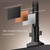 5 Tier Adjustable Height Bookshelf Floor to Ceiling Picture Book Storage Rack Tension Fixed Narrow Organizer Telescopic Open-Type Magazine Display Rack for Entrance Halls/Bedroom/Office/Tight Spaces