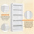 Merax 83.4" Tall Bookcase,Modern 5-Tier Decor Bookshelves with Adjustable Shelves,Wooden Book Shelf with Storage and Open Display for Living Room,White 1 Set