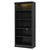Virubi 83.4" Tall Bookcase with LED Light, 5-Tier Wood Bookshelves with Adjustable Storage Shelves for Living Room Home Office, Storage Organizer for CDs Books Movies, Freestanding (Black)