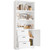 IRONCK Bookshelf with Drawers, 71 in Tall Bookcase with Doors and 3-Tier Shelves, for Bedroom Living Room Entrance Hallway Home Office