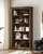 TVU 5-Tier Wooden Bookshelf, 31.5" W x 65" H ×9.9" D Bookshelf with Storage, Floor Standing Modern Style Display Bookcase for Living Room, Office, Study Room, Entryway, Brown