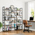 NUMENN Triple Column 5 Tier Bookshelf, Bookcase with 14 Open Display Shelves, Adjustable Rustic Industrial Style Book Shelves, Modern Bookshelves for Bedroom, Living Room and Home Office, Vintage