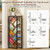 Cutogxon Tree Bookshelf - 9 Tier Floor Standing Bookshelf for Hardcover Books, Small Bookshelf for Small Spaces Wooden Book Storage Organizer Shelves for Bedroom Living Room