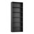 FOTOSOK 6-Tier Open Bookcase and Bookshelf, Freestanding Display Storage Shelves Tall Bookcase for Bedroom, Living Room and Office, Black