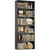 FOTOSOK 6-Tier Open Bookcase and Bookshelf, Freestanding Display Storage Shelves Tall Bookcase for Bedroom, Living Room and Office, Black