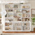 FACBOTALL 75" Triple Wide Bookshelf, White Bookshelf and Bookcase with 6 Farmhouse Doors, 71" Wide 6 Tier Book Shelf with 18 Storage Shelves, Large Wooden Bookshelves, Tall Bookcase for Office, White