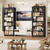 FACBOTALL 73" Tall Arched Bookcase and Bookshelf, Farmhouse Book Shelf with 6 Tiers Open Shelves, Arched Cabinet for Media CD DVD Storage, Wooden Tall Bookcase for Living Room, Home Office, Black