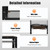 Mobile AV Cart, Commercial Furniture Mobile Utility AV Cart with Multifunctional Top Layer & Cable Hole Design, Mobile Media Carts Computer Workstation for Office Classroom Warehouse