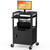 Steel Large AV Cart with Extra Storage - Adjustable Height Cart with Locking Cabinet, Pullout Tray, Power Strip, and Cord Management - Holds 300 lbs and Easy to Assemble (24'' x 18'' x 42'')