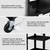TUFFIOM AV Presentation Cart for Video Projector Laptop Computer, Mobile Workstation Utility Media Cart for School Classroom Office, Rolling Storage Stand with Keyboard Shelf