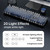 SEUNKWANG EWEADN Typewriter Keyboard Wireless Mechanical Keyboard, 104 Keys Gradient Color Typewriter Keyboards with White Backlit, Anti-Ghosting, Blue Switch Bluetooth/2.4GHz/Wired Keyboards-Blue