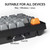 Keychron K10 Max Wireless Custom Mechanical Keyboard, QMK 2.4 GHz Bluetooth Full-Size with Hot-swappable Keychron Super Banana Switch Compatible with Mac Windows Linux (RGB Backlit)
