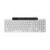 Lenovo 800 Self-Charging Bluetooth Keyboard, Uses Ambient Light for Charging, Bluetooth 5.1, Supports 3 Devices, Battery Free, Wireless, White