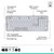 Logitech Alto Keys K98M Wireless Mechanical Clicky Keyboard, Customizable Keyboard with Vibration Absorbing Gasket, Backlit Keys, Bluetooth, USB-C Charging, for PC, Mac, Laptops - Off-White