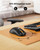 ProtoArc KM310 Mechanical Keyboard and Mouse, Wireless Rechargeable Aluminum Keyboard Mouse, 2.4G+Dual Bluetooth, Linear Red Switches, Multi-Device, No Backlight, for Windows/Mac - Space Gray