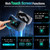 ZYHKON Wireless Earbuds with Touch Screen, Bluetooth 5.4 Headphones, ANC/ENC Noise Cancelling, 48H HiFi Stereo Bluetooth Ear Buds with 5 EQ Modes, Transparency Mode, IPX7 Earphones, Darkblack