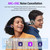 Wireless Earbuds, Bluetooth 5.4 Headphones with Multifunctional Touch Screen, 48H Bass Stereo Ear Buds with ANC/ENC Noise Cancelling/Transparency Mode, IPX7 Earphones with 5 EQ Modes for iOS Android