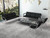 Kinsuite 3-Seat Office Reception Waiting Room Chairs - Guest & Reception Chairs for Salon Barber Bench Airport Bank Hall Visitor Guest Black PU Leather Office Sofa, Black