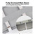 Gtzly Waiting Room Chairs Office Bench with Arms, Polyurethane Pad Airport Reception Chairs, Lobby Bench Seating for Office, Business, Bank, Hospital(Orange,120x68x80cm/47x27x31in)