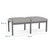 Lenox Wood Reception Waiting Room 18" 2-Seat Bench/Natural Wood/Blue