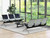Kinsuite 3-Seat Waiting Room Bench - PU Leather Waiting Room Chairs with Arms & Non-Slip Foot Mats, Reception Chairs Guest Chair for Office Airport Bank Salon, Black