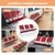 Kinfant 3-Seat PU Leather Waiting Room Bench – Red Reception Chair for Office, Hospital, Bank, Salon, Airport
