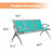 Kinfant 3-Seat Waiting Room Bench - PU Leather Waiting Room Chairs with Arms Airport Reception Bench, Lobby Bench Seating Office Bench Waiting Area Chairs for Airport Business Hospital Market