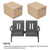 wonline Waiting Room Bench, Waiting Room Chairs with Padded Arm, PU Leather Office Furniture Lobby Conference Reception Bench Office Guest Seating for Clinic Airport Hospital Barber Salon Bank