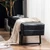 BarberPub Waiting Room Chairs, Heavy Duty Office Guest Reception Bench, Faux Leather Upholstered Lobby Chairs for Salon, Conference Room 7008 (Black)