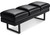 Furmax Waiting Room Chairs Faux Leather Office Guest Chair, 59.6 Inches Conference Room Chairs 3 Seats Upholstered Reception Bench, Lobby Furniture for Salon and Shop, Black