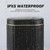 ELPHECO Black Bathroom Trash Can with Lid 2 Gallon Sensor Trash Bin, Automatic Narrow Garbage Can, Waterproof Smart Trash Can, Slim Motion Sensor Waste Bins for Bathroom, Living Room, Office