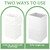 8 Pack 30 Gallon Disposable Trash Cans for Parties, Large Portable Self-Standing Garbage Bins, Foldable Garbage Recycling Boxes, Cardboard Trash Cans for Events and Weddings Outdoor Indoor