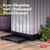 Keter Rockford Resin 38 Gallon Outdoor Kitchen Trash Can with Lid and Drip Tray for Easy Cleaning-Perfect for Patio Dining, Grey