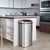iTouchless 24 Gallon Extra Large Touchless Sensor Trash Can with AbsorbX Odor Filter, 91L Commercial Stainless Steel Automatic Kitchen Bin for Home, Office, Restaurant, Commercial Lobby, Store