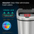 iTouchless 24 Gallon Extra Large Touchless Sensor Trash Can with AbsorbX Odor Filter, 91L Commercial Stainless Steel Automatic Kitchen Bin for Home, Office, Restaurant, Commercial Lobby, Store
