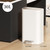 VEELAR Kitchen Bathroom (8 Gallon/30 Liter) Trash Can - Stainless Steel Garbage Cans with Foot Pedal, Recycling Bin with Lid for Office Bathroom Decor (White)