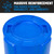 Magnum 44 Gallon Trash Can, High-Vis Blue, Construction Grade, Heavy Duty Plastic, Jobsite Ready for Holding Garbage and Recycling CMTC-C000-44B04 (4 Pack)