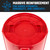 Magnum 44 Gallon Trash Can, High-Vis Red, Construction Grade, Heavy Duty Plastic, Jobsite Ready for Handling and Holding Garbage CMTC-C000-44R02 (2 Pack)